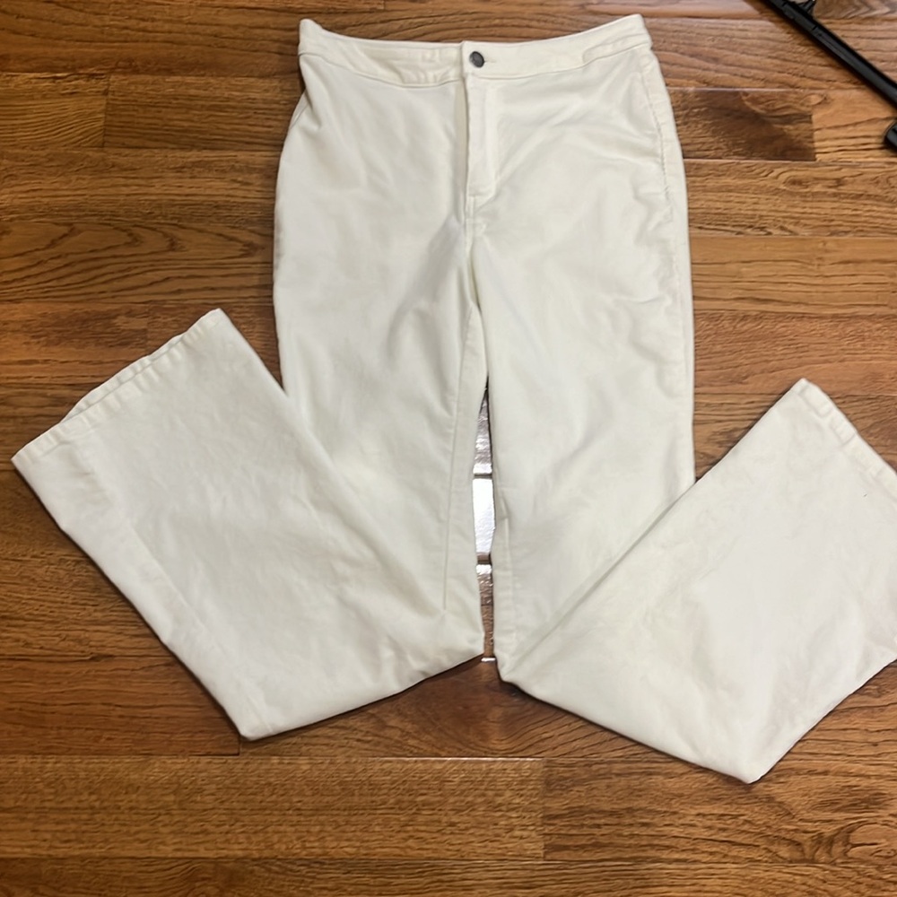 True Craft White corduroy Flare Leg Jeans - Picture 3 of 6